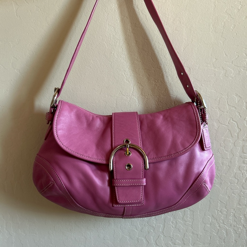 RARE vintage coach barbie pink soho bag